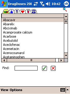 DrugDoses for PDA 2006